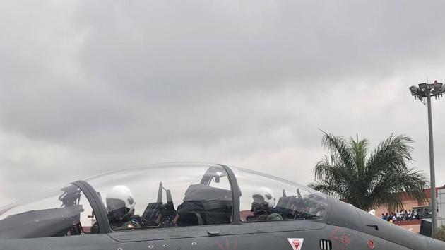 Rajnath Singh being prepared to fly on ‘Tejas’, an Indigenous Light Combat Aircraft from Bengaluru’s HAL Airport. Rajnath Singh being prepared to fly on ‘Tejas’, an Indigenous Light Combat Aircraft from Bengaluru’s HAL Airport.