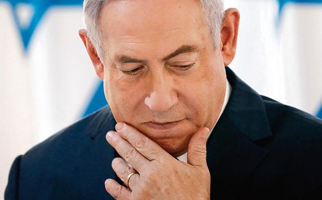 Israeli Prime Minister Benjamin Netanyahu gestures during a weekly cabinet meeting in the Jordan Valley, in the Israeli-occupied West Bank (AP FILE) Israeli Prime Minister Benjamin Netanyahu gestures during a weekly cabinet meeting in the Jordan Valley, in the Israeli-occupied West Bank (AP FILE)
