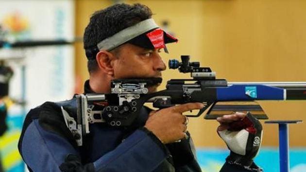 A file photo of Indian shooter Sanjeev Rajput.(REUTERS)
