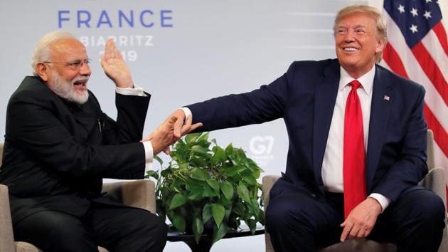 Donald Trump would join Narendra Modi at the mega Houston rally. (Reuters Photo) Donald Trump would join Narendra Modi at the mega Houston rally. (Reuters Photo)