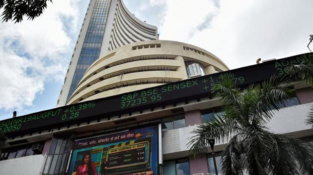A view of the BSE building in Mumbai.(PTI Photo)