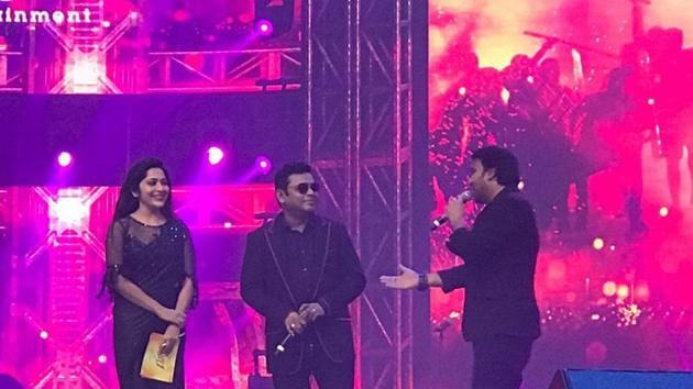 AR Rahman was also present at the audio launch for Vijay’s Bigil.