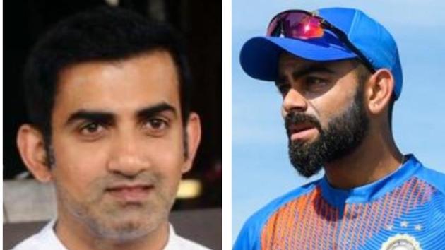 Gautam Gambhir (L) Virat Kohli (R)(HT Collage)