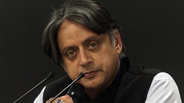 Congress leader Shashi Tharoor on Thursday said that Pakistan has no right over Pakistan-occupied-Kashmir.(ANI Photo) Congress leader Shashi Tharoor on Thursday said that Pakistan has no right over Pakistan-occupied-Kashmir.(ANI Photo)