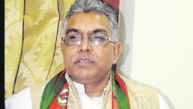 West Bengal BJP president Dilip Ghosh on Friday alleged that the Jadavpur University campus has become a hub of anti-nationals and communists (Photo by Prateek Choudhury/Hindustan Times)