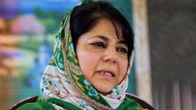 Mehbooba Mufti, former Chief Minister of J&K, has been detained since 5th August 2019.(PTI) Mehbooba Mufti, former Chief Minister of J&K, has been detained since 5th August 2019.(PTI)
