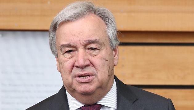UN Secretary General Antonio Guterres is likely to use the opportunity of discussions during the high-level UN General Assembly session that begins here next week to raise the Kashmir issue(Getty Images) UN Secretary General Antonio Guterres is likely to use the opportunity of discussions during the high-level UN General Assembly session that begins here next week to raise the Kashmir issue(Getty Images)