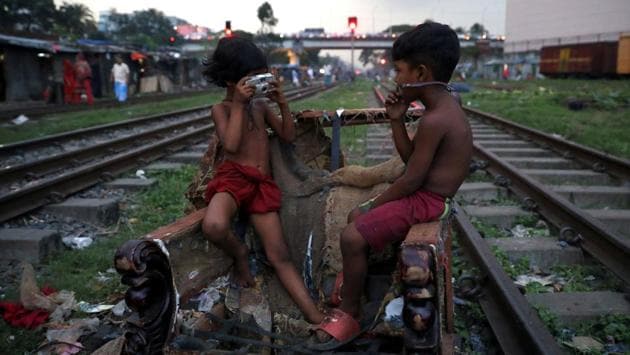 Children act out taking pictures with a non-functioning camera in Dhaka, Bangladesh. (Mohammad Ponir Hossain / REUTERS) Children act out taking pictures with a non-functioning camera in Dhaka, Bangladesh. (Mohammad Ponir Hossain / REUTERS)