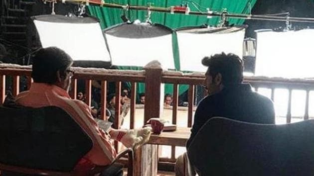 Amitabh Bachchan and Kartik Aarayn reportedly shot for an ad.