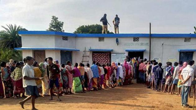 Amid tight security, voting for the by election in Maoist- affected Dantewada assembly constituency will be held on Monday.(PTI)