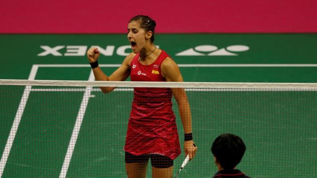 File photo of Spain's Carolina Marin.(REUTERS)