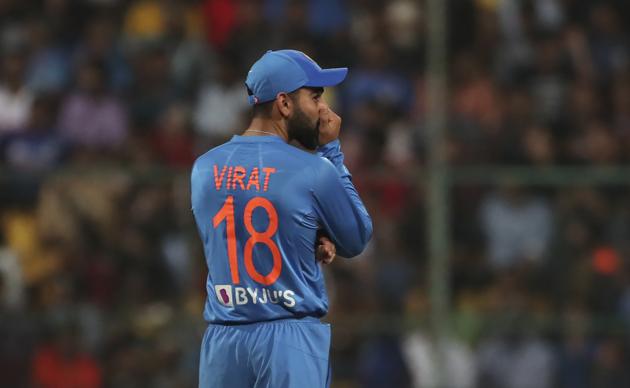 India's captain Virat Kohli reacts after an unsuccessful review for the wicket of South Africa's captain Quinton de Kock. (AP)