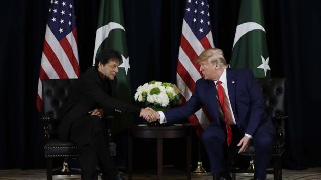 U.S. President Trump meets Pakistan’s Prime Minister Khan on sidelines of United Nations General Assembly in New York City. (Photo: AP) U.S. President Trump meets Pakistan’s Prime Minister Khan on sidelines of United Nations General Assembly in New York City. (Photo: AP)
