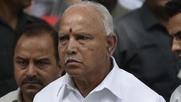 The three-month-old BS Yediyurappa government now hangs in the balance after bypolls were announced.(HT PHOTO.)