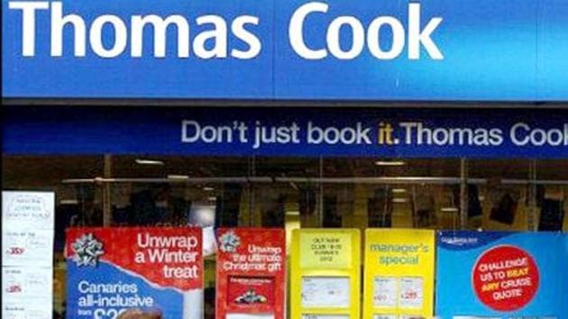 Thomas Cook has declared bankruptcy.(AFP/Paul Ellis/HT ARCHIVES)