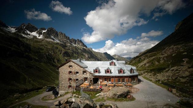 Visitors sit on the terrace of the Jamtal hut near Galtuer. While analysis of other materials, such as tree trunks, can provide information on the air temperature in summer, glaciers’ ice is a rare source of information on precipitation, she said. And much of it will soon be lost. (Lisi Neisner / REUTERS) Visitors sit on the terrace of the Jamtal hut near Galtuer. While analysis of other materials, such as tree trunks, can provide information on the air temperature in summer, glaciers’ ice is a rare source of information on precipitation, she said. And much of it will soon be lost. (Lisi Neisner / REUTERS)