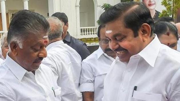 Ruling AIADMK announced candidates for Vikravandi and Nanguneri assembly seats on Wednesday (PTI Photo) Ruling AIADMK announced candidates for Vikravandi and Nanguneri assembly seats on Wednesday (PTI Photo)