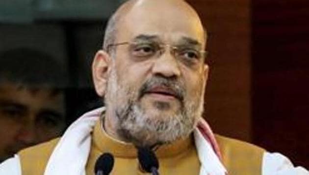 Amit Shah, during his visit, was expected to announce the BJP-Shiv Sena tie-up for the crucial polls.(PTI) Amit Shah, during his visit, was expected to announce the BJP-Shiv Sena tie-up for the crucial polls.(PTI)