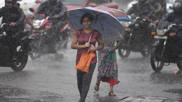 Over the past 24 hours (8.30am Tuesday and 8.30am Wednesday), Matheran recorded the highest rain in the state at 108.4 mm, followed by Beed at 98 mm, Ratnagiri 98.9 mm, Kolhapur 64.2mm and Mahabaleshwar 53 mm. (Satish Bate/HT file photo) Over the past 24 hours (8.30am Tuesday and 8.30am Wednesday), Matheran recorded the highest rain in the state at 108.4 mm, followed by Beed at 98 mm, Ratnagiri 98.9 mm, Kolhapur 64.2mm and Mahabaleshwar 53 mm. (Satish Bate/HT file photo)