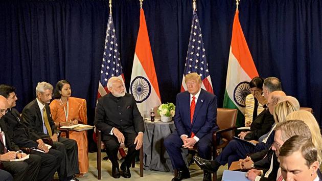 Prime Minister Narendra Modi holds a bilateral meeting with US President Donald Trump on the sidelines of UN session in New York on Tuesday. (Photo: ANI) Prime Minister Narendra Modi holds a bilateral meeting with US President Donald Trump on the sidelines of UN session in New York on Tuesday. (Photo: ANI)