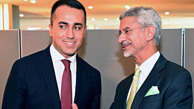 USA, Sep 25 (ANI): External Affairs Minister Dr S Jaishankar meets his Italian counterpart Luigi Di Maio in New York on Wednesday. (ANI Photo) USA, Sep 25 (ANI): External Affairs Minister Dr S Jaishankar meets his Italian counterpart Luigi Di Maio in New York on Wednesday. (ANI Photo)