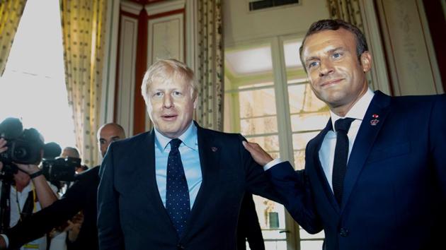 Britain's Prime Minister Boris Johnson and French President Emmanuel Macron urged U.S. President Donald Trump and Iranian President Hassan Rouhani to meet as soon as possible.(REUTERS)
