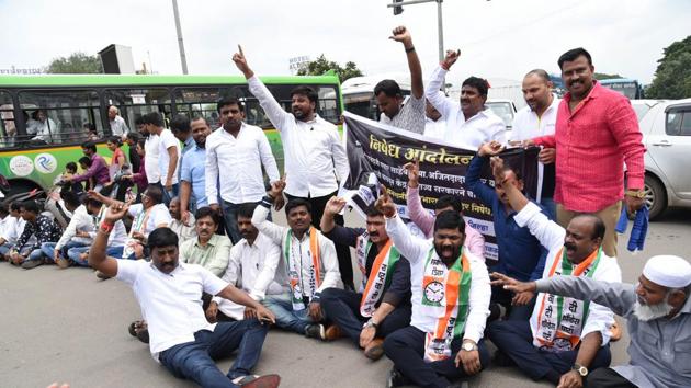 Through the protest, NCP wants to galvanise cadre ahead of Maharashtra assembly polls scheduled on October 21. (HT FILE) Through the protest, NCP wants to galvanise cadre ahead of Maharashtra assembly polls scheduled on October 21. (HT FILE)