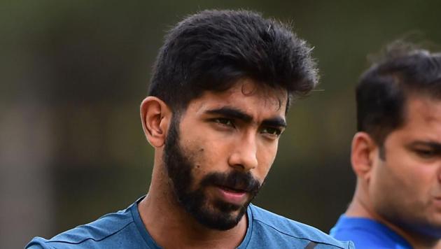 Indian cricketer Jasprit Bumrah during a practice session ahead of the 3rd T20 match against South Africa at Chinnaswamy Stadium, in Bengaluru(PTI)