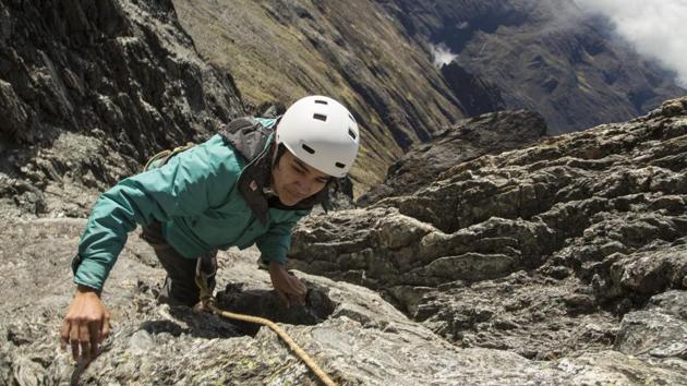 When Llambi and three other scientists made the journey this spring to scout out mountain terrain for a new research project, they first rode a cable car, then walked a full day to the base camp, pitching their tents in drizzling rain. Each day, they then had to climb an additional three hours to reach the glacier, at times donning helmets and holding tight to ropes to manoeuvre up boulders. (Jose Manuel Romero / AP) When Llambi and three other scientists made the journey this spring to scout out mountain terrain for a new research project, they first rode a cable car, then walked a full day to the base camp, pitching their tents in drizzling rain. Each day, they then had to climb an additional three hours to reach the glacier, at times donning helmets and holding tight to ropes to manoeuvre up boulders. (Jose Manuel Romero / AP)