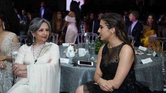 Sharmila Tagore and Sara Ali Khan at the Vogue Beauty Awards 2019.(Vogue)