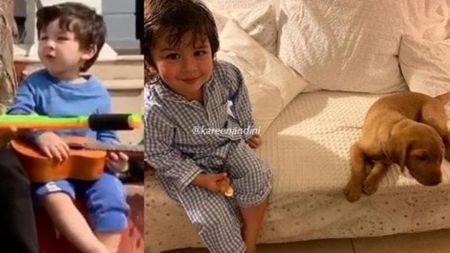 New pictures and videos of Taimur have surfaced online.