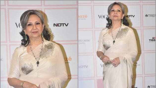 Ever elegant Sharmila Tagore at Vogue Beauty Awards 2019. 