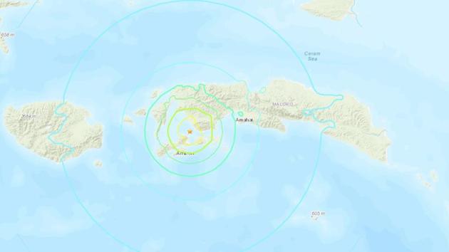 A strong 6.5-magnitude earthquake hit off the remote Maluku islands in eastern Indonesia Thursday, US seismologists said, but no tsunami warning was issued.(Photo: earthquake.usgs.gov) A strong 6.5-magnitude earthquake hit off the remote Maluku islands in eastern Indonesia Thursday, US seismologists said, but no tsunami warning was issued.(Photo: earthquake.usgs.gov)