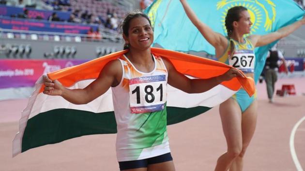 File photo of India's Dutee Chand at Asian Athletics Championships.(REUTERS)