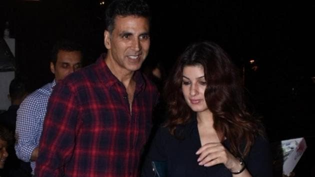 Actor Akshay Kumar and his wife Twinkle Khanna seen in Mumbai on Aug 9, 2019.(IANS)