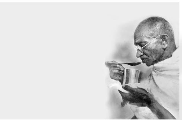 For Gandhi, the control of the palate was essential, since brahmacharya meant “control of the senses in thought, word and deed.”(Getty Images)