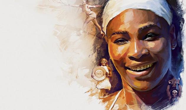 One of the greatest professional tennis players, Serena Williams has won 23 Grand Slam titles and has held the world’s top position right times between 2002 and 2017.(Illustration: Gajanan Nirphale)