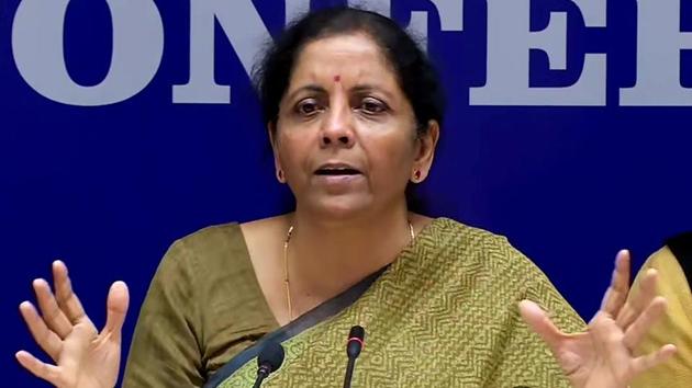 Private sector lenders have said there is no liquidity crisis in the banking system and they are willing to participate in loan festivals meant to boost consumption ahead of the festival season, Union finance minister Nirmala Sitharaman said on Thursday.(ANI Photo)