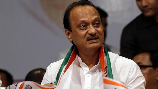 Pune, India - Sept. 22, 2019: Ajit Pawar at NCP meet at Annabhau Sathe auditorium in Pune, India, on Sunday, September 22, 2019. (Photo by Rahul Raut/HT PHOTO) Pune, India - Sept. 22, 2019: Ajit Pawar at NCP meet at Annabhau Sathe auditorium in Pune, India, on Sunday, September 22, 2019. (Photo by Rahul Raut/HT PHOTO)