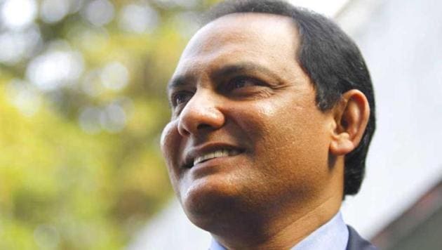 Former cricketer Mohammad Azharuddin addresses a press conference.(AP)