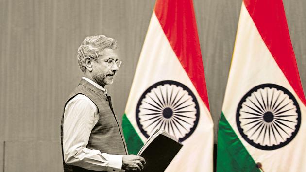 Indian External Affairs Minister Subrahmanyam Jaishankar arrives to address a press conference to mark 100 days since Prime Minster Narendra Modi's new term in office in New Delhi, India, Tuesday, Sept.17, 2019. (AP Photo/Manish Swarup)(AP) Indian External Affairs Minister Subrahmanyam Jaishankar arrives to address a press conference to mark 100 days since Prime Minster Narendra Modi's new term in office in New Delhi, India, Tuesday, Sept.17, 2019. (AP Photo/Manish Swarup)(AP)
