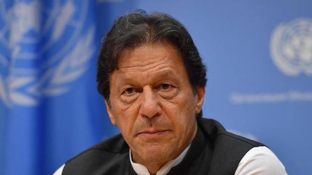 Pakistani Prime Minister Imran Khan at the United Nations Headquarters in New York on September 24, 2019(AFP)