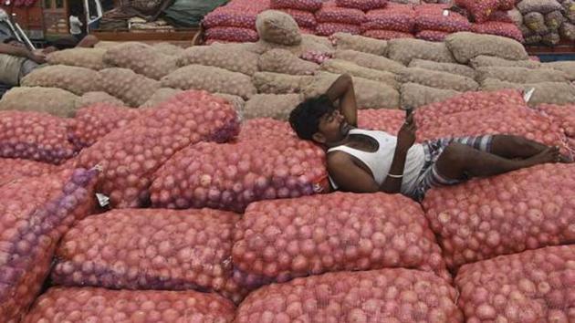 Delhi chief minister Arvind Kejriwal on Friday said that the Delhi government will be selling onions at Rs 23.90 per kilo (PTI) Delhi chief minister Arvind Kejriwal on Friday said that the Delhi government will be selling onions at Rs 23.90 per kilo (PTI)