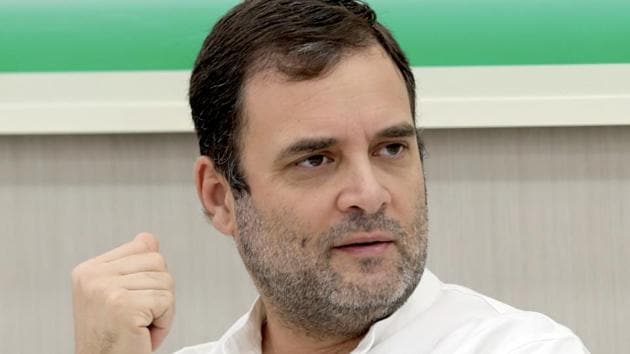 Rahul Gandhi was referring to the assembly election which are to scheduled be held on October 21 in Maharashtra.(ANI Photo) Rahul Gandhi was referring to the assembly election which are to scheduled be held on October 21 in Maharashtra.(ANI Photo)