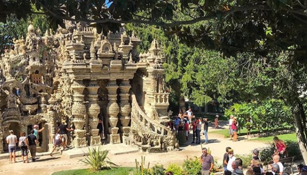 The “Ideal Palace” was created by Ferdinand Cheval in his home town of Hauterives south of the city of Lyon.(Palais Idéal Du Facteur Cheval/Instagram)