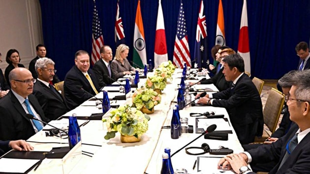 The decision by Australia, India, Japan and the US to upgrade their “Quad” grouping to the level of foreign ministers is a “significant elevation” aimed at institutionalising the dialogue by the Indo-Pacific partners(ANI Photo) The decision by Australia, India, Japan and the US to upgrade their “Quad” grouping to the level of foreign ministers is a “significant elevation” aimed at institutionalising the dialogue by the Indo-Pacific partners(ANI Photo)