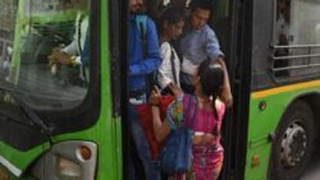 Over 5,500 ex-home guards will be deployed in Delhi buses for women safety. (Sushil Kumar/ Hindustan Times) Over 5,500 ex-home guards will be deployed in Delhi buses for women safety. (Sushil Kumar/ Hindustan Times)