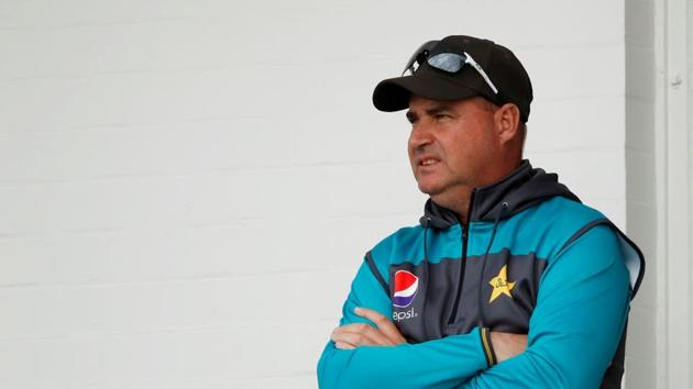FILE PHOTO: Cricket - ICC Cricket World Cup - England v Pakistan - Trent Bridge, Nottingham, Britain - June 3, 2019 Pakistan head coach Mickey Arthur Action Images via Reuters/Andrew Boyers/File Photo (Action Images via Reuters) FILE PHOTO: Cricket - ICC Cricket World Cup - England v Pakistan - Trent Bridge, Nottingham, Britain - June 3, 2019 Pakistan head coach Mickey Arthur Action Images via Reuters/Andrew Boyers/File Photo (Action Images via Reuters)