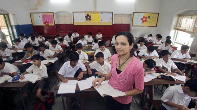 Rajasthan has ranked second in the School Education Quality Index, 2019 which has been brought out by the NITI Aayog.(HT file)