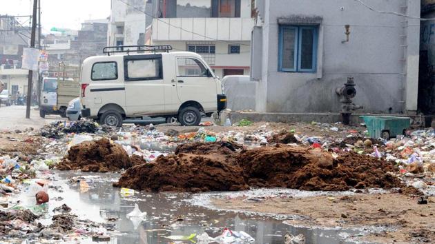 More than 500 police personnel on Saturday joined hands with the public to carry out a sanitation drive in the streets of Dwarka, often neglected by the authorities More than 500 police personnel on Saturday joined hands with the public to carry out a sanitation drive in the streets of Dwarka, often neglected by the authorities